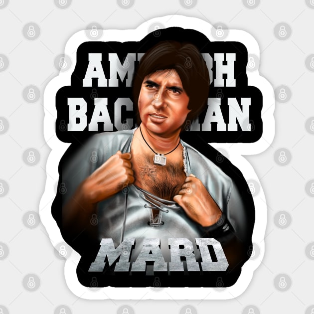 Amitabh Bachchan Sticker by SAN ART STUDIO 